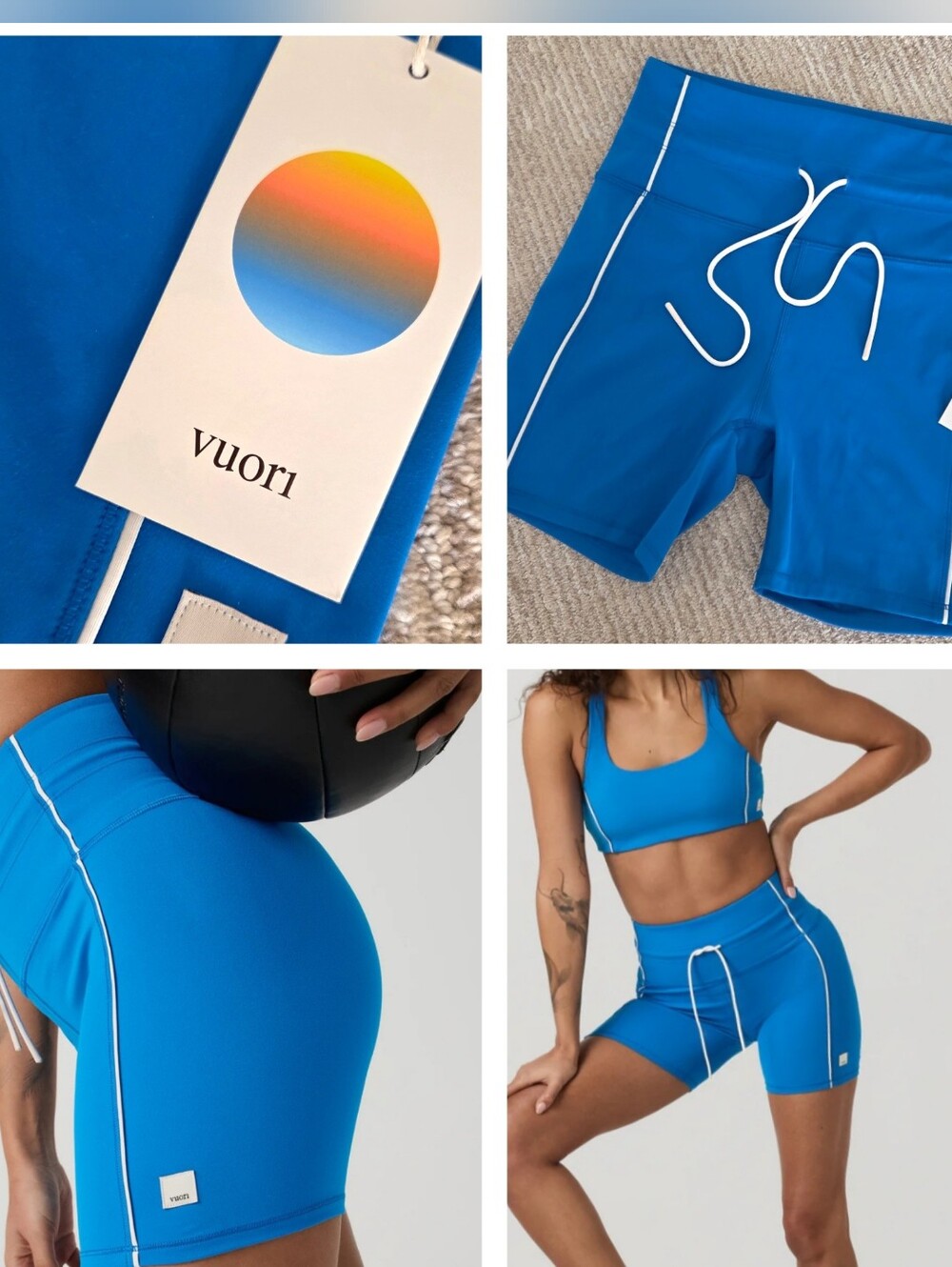 Vuori Daily Piped Short 5" NWT Regatta Blue High Rise Athletic HTF PRICE FIRM